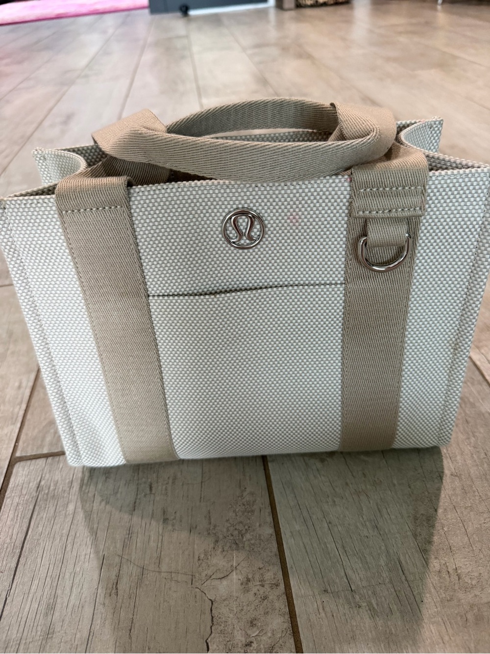 lululemon athletica Canvas Mini Tote in Cream